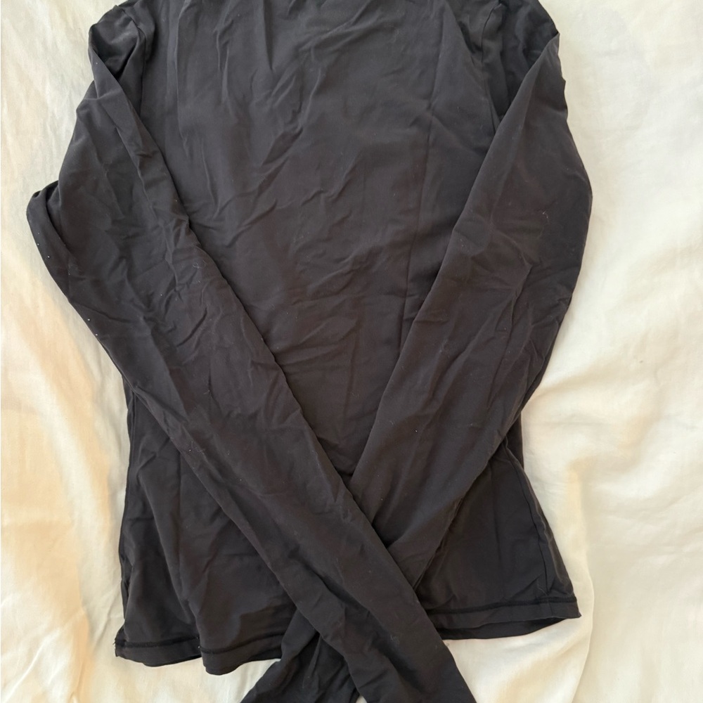 SKIMS Black Long Sleeve Tee